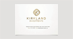 Desktop Screenshot of kirklandinvestments.com