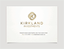Tablet Screenshot of kirklandinvestments.com